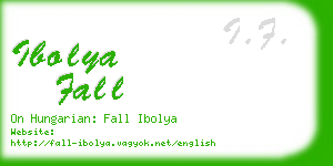 ibolya fall business card